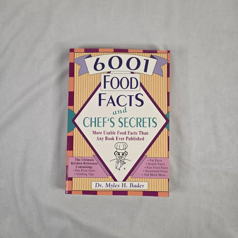 2 Cookbooks - 1- Food Facts and Chef's Secrets 2- New Whole Foods Encyclopedia
